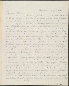 Letter from William Lloyd Garrison, Providence, [R.I.], to Helen Eliza Garrison, May 5, 1839