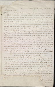 Letter from William Lloyd Garrison, New York, to Helen Eliza Garrison, May 19, 1840