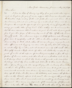 Letter from William Lloyd Garrison, New York, to Helen Eliza Garrison, Wednesday forenoon --- May 20, 1840