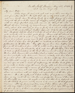 Letter from William Lloyd Garrison, In the Gulf Stream, Lat[itude] 39, 30, long[itide] 69, to Helen Eliza Garrison, May 28, 1840