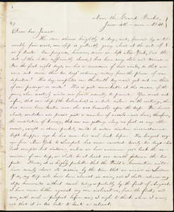 Letter from William Lloyd Garrison, Near the Grand Banks, to James Holley Garrison, June 4th, noon, 1840