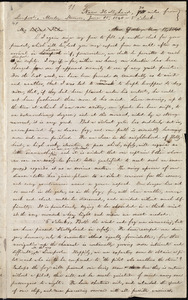 Letter from William Lloyd Garrison, Near Hollyhead, 70 miles from Liverpool, [England], to Helen Eliza Garrison, Monday afternoon, June 15, 1840, 5 o'clock
