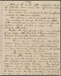 Copy of contract between William Lloyd Garrison, Isaac Knapp, Francis Jackson, Edmund Quincy, and William Bassett, [Boston, Mass.], seventeenth day of November 1838