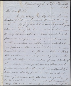 Letter from Jane Wigham, Edinburgh, [Scotland], to Anne Warren Weston, 13th [day] of 11th month 1848