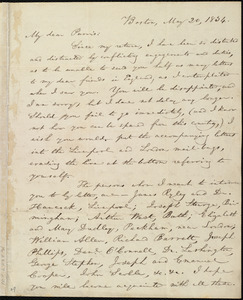Letter from William Lloyd Garrison, Boston, [Mass.], to Robert Purvis, May 20, 1834
