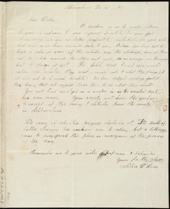 Letter from Silva W. Jones, Ashburnham, [Mass.], to Anne Warren Weston, Dec. 15, [18]37