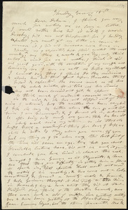 Letter from Mary Weston, [Weymouth, Mass.], to Deborah Weston, Thursday Evening, [April] 18th, [1839]
