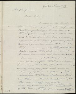Letter from Amos Farnsworth, Groton, [Mass.], to Maria Weston Chapman, Nov. 1, 1839