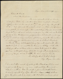 Letter from Eliza Boyce, Lynn, [Mass.], to Maria Weston Chapman, 12 mo[nth] 1st [day] 1839