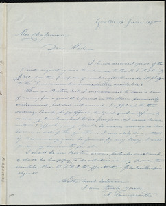 Letter from Amos Farnsworth, Groton, [Mass.], to Maria Weston Chapman, 13 June 1840