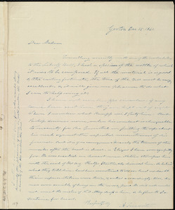 Letter from Amos Farnsworth, Groton, [Mass.], to Maria Weston Chapman, Dec. 15, 1841
