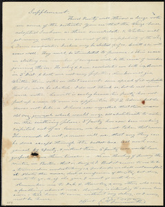Letter from Amos Farnsworth, [Groton, Mass.], to Anne Warren Weston, [6 Nov. 1842?]