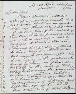Letter from Esther Sturge, New K[en]t Road, London, [England], to Maria Weston Chapman, 2nd [day] 3rd mo[nth] 1844