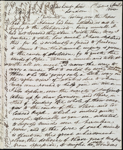Letter from Esther Sturge, New Kent Road, London, [England], to Maria Weston Chapman, 1st [day] 4 mo[nth] (April) 1844