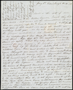 Letter from Eliza Wigham, Gray St[reet], Edinburgh, [Scotland], to Anne Warren Weston, 11-11-[18]50