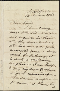 Letter from Esther Sturge, Northfleet, [England], to Caroline Weston, 13 [day] 4 mo[nth] 1863