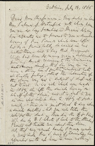 Letter from Richard Davis Webb, Dublin, [Ireland], to Maria Weston Chapman, July 29, 1865