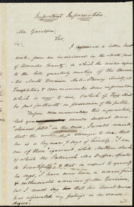 Letter from Amos Augustus Phelps, Boston, [Mass.], to William Lloyd Garrison, July 8, 1839