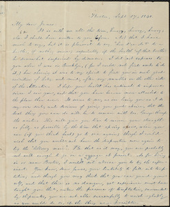 Letter from William Lloyd Garrison, Boston, [Mass.], to James Holley Garrison, Sept. 17, 1840