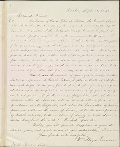 Letter from William Lloyd Garrison, Boston, [Mass.], to Joseph Pease, Sept. 30, 1840