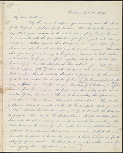 Letter from William Lloyd Garrison, Boston, [Mass.], to John Anderson Collins, Oct. 16, 1840