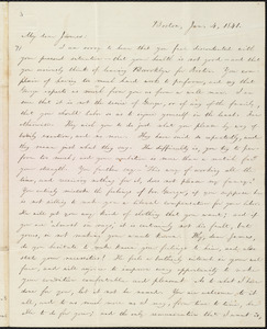 Letter from William Lloyd Garrison, Boston, [Mass.], to James Holley Garrison, Jan. 4, 1841
