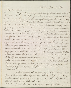Letter from William Lloyd Garrison, Boston, [Mass.], to George William Benson, Jan. 7, 1841