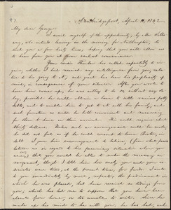 Letter from William Lloyd Garrison, Cambridgeport, [Mass.], to George William Benson, April 11, 1842