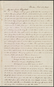 Letter from William Lloyd Garrison, Boston, [Mass.], to Elizabeth Pease Nichol, Feb. 28, 1843