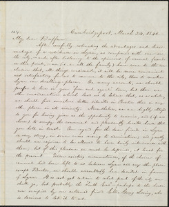 Letter from William Lloyd Garrison, Cambridgeport, [Mass.], to James Needham Buffum, March 24, 1843