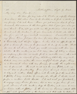 Letter from William Lloyd Garrison, Northampton, [Mass.], to Francis Jackson, Sept. 9, 1843