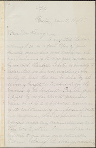 Copy of letter from William Lloyd Garrison, Boston, [Mass.], to Louisa Gilman Loring, Jan. 11, 1845