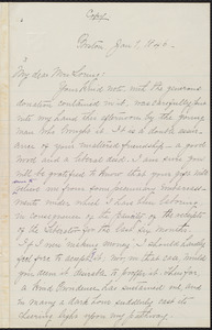 Copy of letter from William Lloyd Garrison, Boston, [Mass.], to Louisa Gilman Loring, Jan. 1, 1846