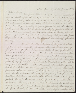 Letter from William Lloyd Garrison, New Ipswich, N.H., to George William Benson, Jan. 15, 1844