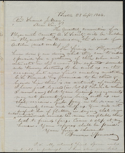 Postscript from William Lloyd Garrison, Boston, [Mass.], to Samuel Joseph May, 28 Sept. 1844
