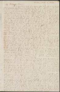 Letter from William Lloyd Garrison, Boston, [Mass.], to Henry Clarke Wright, Oct. 1, 1844