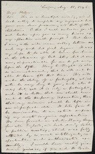 Letter from William Lloyd Garrison, London, [England], to Helen Eliza Garrison, Aug. 18, 1846