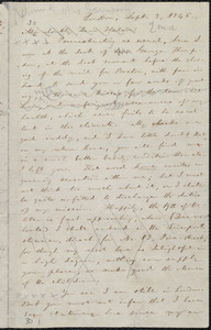 Letter from William Lloyd Garrison, London, [England], to Helen Eliza Garrison, Sept. 3, 1846
