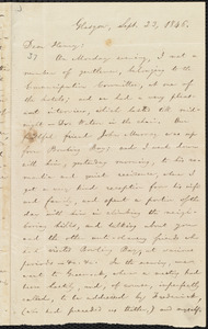 Letter from William Lloyd Garrison, Glasgow, [Scotland], to Henry Clarke Wright, Sept. 23, 1846