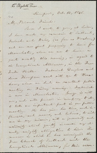 Letter from William Lloyd Garrison, Liverpool, [England], to Elizabeth Pease Nichol, Oct. 12, 1846