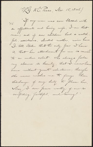 Extract of letter from William Lloyd Garrison, [Halifax, Nova Scotia], to Elizabeth Pease Nichol, Nov. 15, 1846