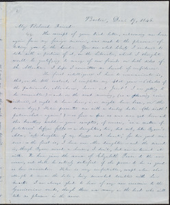 Letter from William Lloyd Garrison, Boston, [Mass.], to Samuel Joseph May, Dec. 19, 1846
