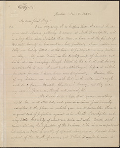 Copy of letter from William Lloyd Garrison, Boston, [Mass.], to Samuel May, Dec. 2, 1848