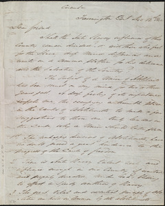 Letter from John Treadwell Norton, Farmington, Con[necticu]t, to William Lloyd Garrison, Dec. 12th, 1842