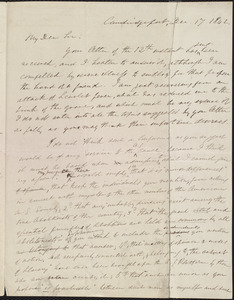 Copy of letter from William Lloyd Garrison, Cambridgeport, [Mass.], to John Treadwell Norton, Dec. 17, 1842