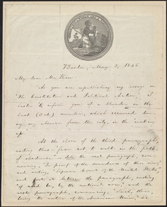 Letter from William Lloyd Garrison, Boston, [Mass.], to James Miller M'Kim, May 3, 1846