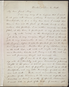 Letter from William Lloyd Garrison, Boston, [Mass.], to Samuel May, Dec ...