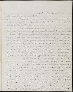 Letter from William Lloyd Garrison, Boston, [Mass.], to Francis Jackson, Oct. 11, 1855