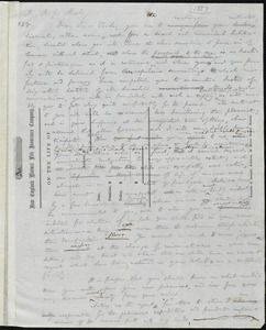 Letter from William Lloyd Garrison, [Boston, Mass.], to Michael J. Sheehy, [June-July, 1857]