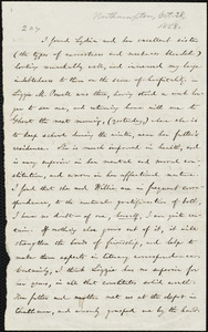Letter from William Lloyd Garrison, [Northampton, Mass.], to Helen Eliza Garrison, [Oct. 28, 1858]